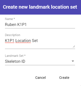 Landmarks location set options